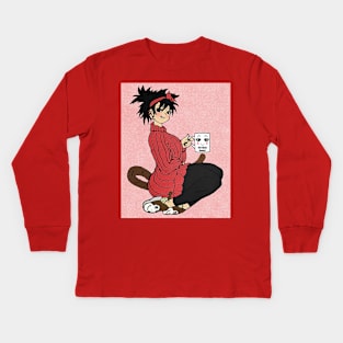 Best Saiyan Mamma Red Kids Long Sleeve T-Shirt